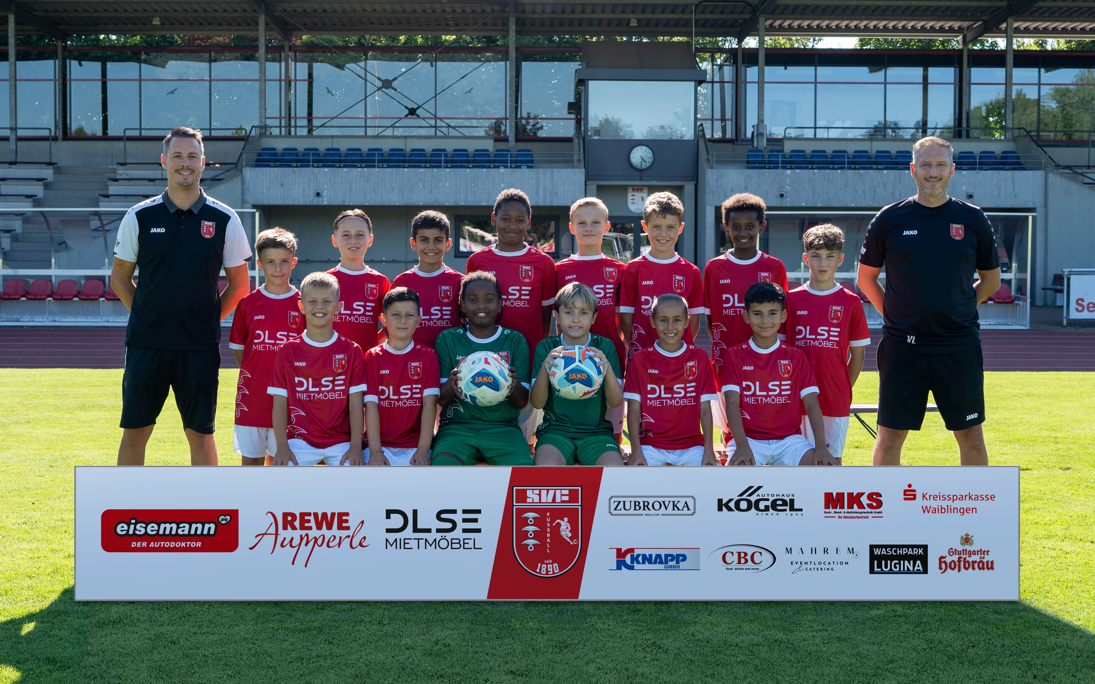 Mannschaftsfoto der U11 des SV Fellbach