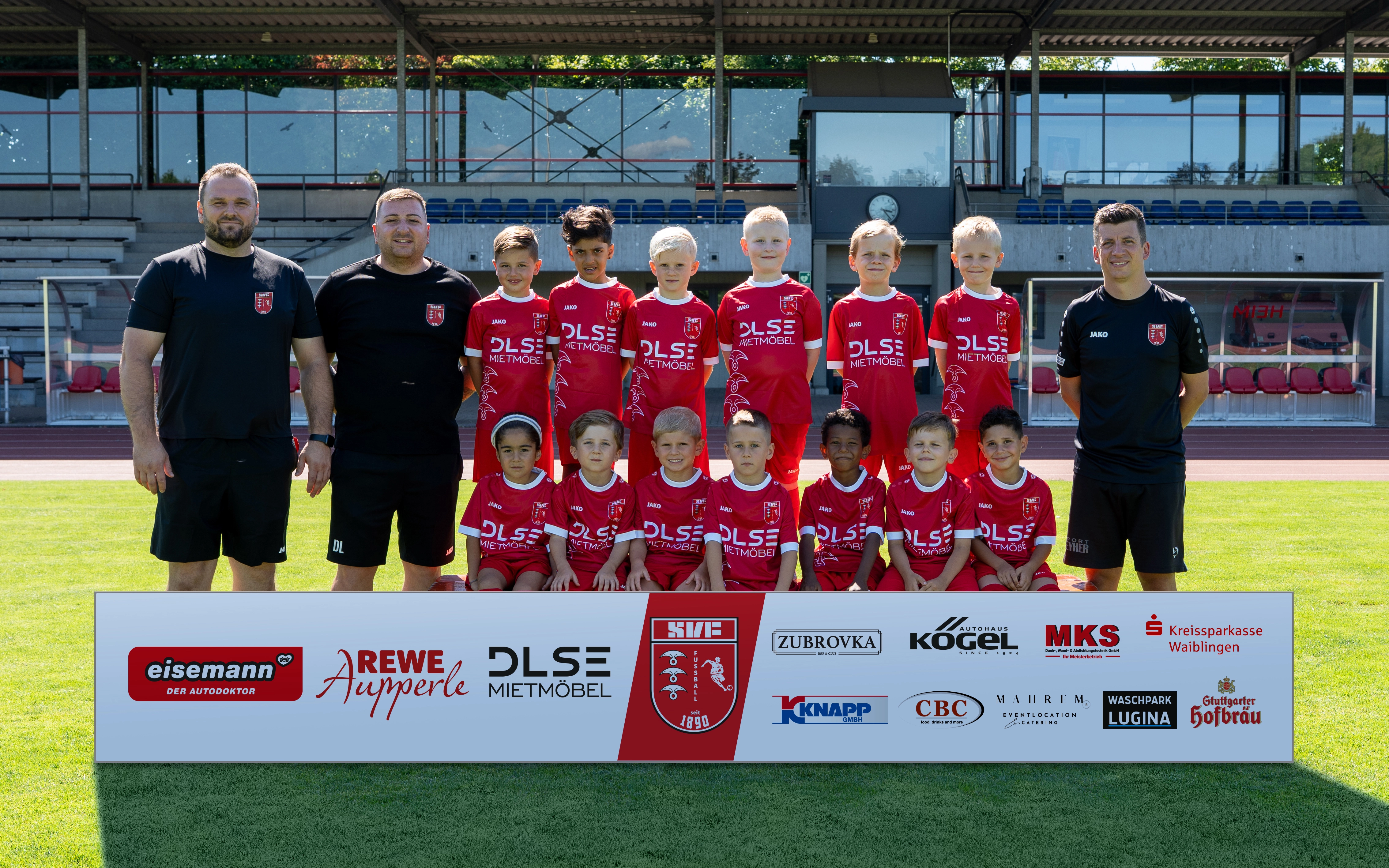 Mannschaftsfoto der U7 Bambini des SV Fellbach