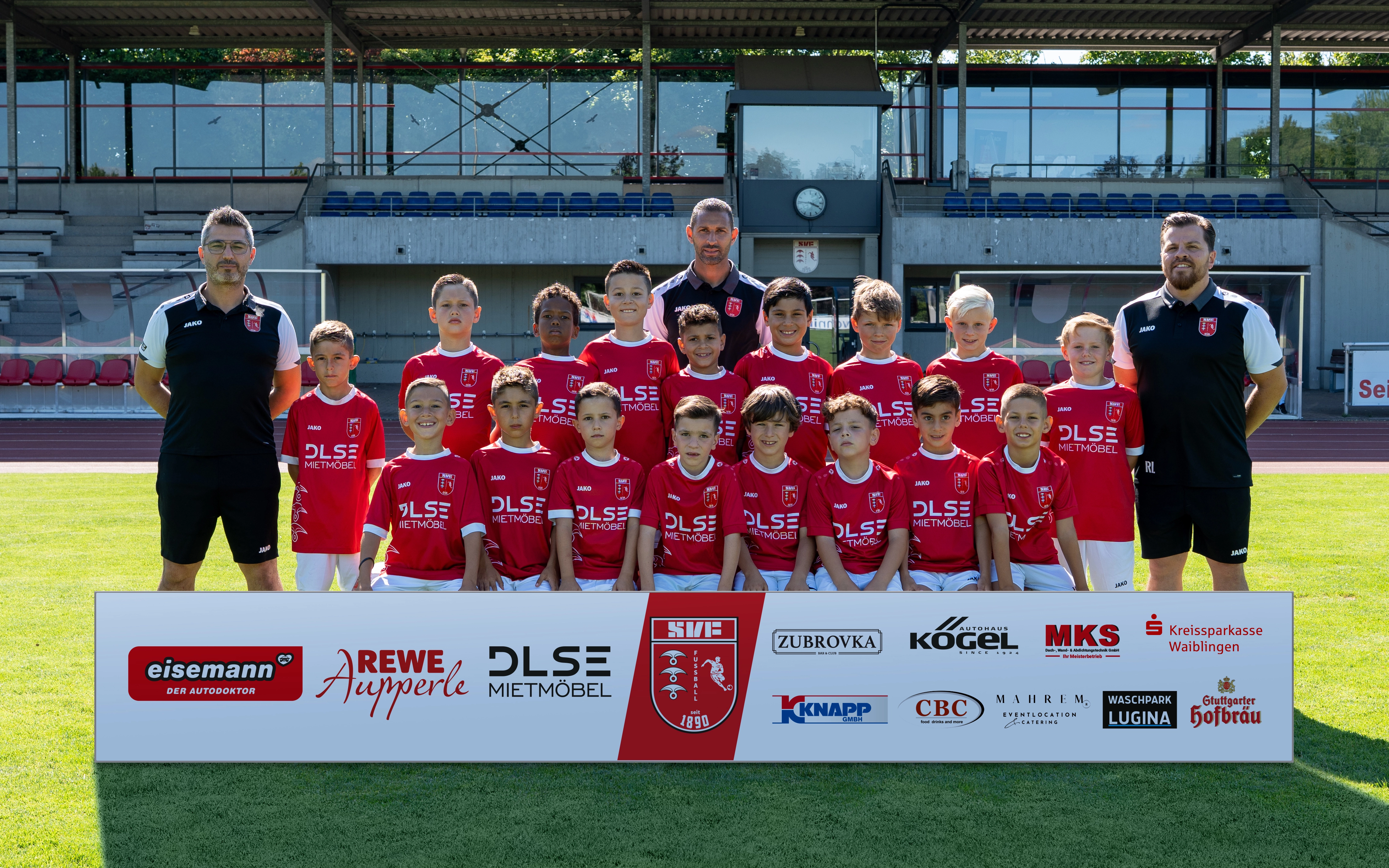 Mannschaftsfoto der U9 des SV Fellbach